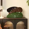 Relógio decorativo de mesa vintage, relógio de parede retrô verde para sala de estar, relógio de mesa silencioso artístico e criativo