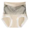 Panty de Mujer Cross X Banda Negra Suave Cintura Alta Control Fuerte de Abdomen Grado 10A Antibacteriano 100% Algodón Puro Entrepierna Amigable con la Piel Transpirable