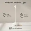 Lámpara de mesa LED portátil recargable con control táctil transfronterizo, lámpara creativa para mesa de centro de comedor, hotel, bar, cafetería, lámpara de mesa decorativa