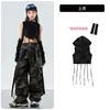 Ropa de Calle de Baile Hip-Hop de Moda para Niños, Atuendos de Jazz para Actuaciones, Conjuntos Geniales y Elegantes para Niños, Marca de Moda Hip-Hop de Verano Ropa Infantil para Niñas