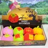 Brinquedos de Halloween transfronteiriços: Abóbora fantasma de pelúcia que pisca, brinquedos luminosos, brinquedos squishy para alívio de estresse no atacado