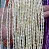 Concha de agua dulce natural 4 * 8 mm cuentas sueltas de bambú semiacabadas DIY horquilla pulsera collar pendientes accesorios de joyería