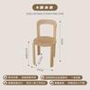 Silla de comedor nórdica de madera maciza para el hogar, sala de estar, silla con respaldo simple, silla de negociación para bed & breakfast, silla color ins de celebridad de internet, silla de la Edad Media