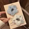 Melodía Romántica~Pasador de Pelo de Felpa con Forma de Copo de Nieve y Estrella de Invierno para Mujer, Pinza para el Pelo Dulce y Linda Estilo Coreano, Pinza Lateral, Pinza para el Flequillo