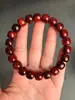 India Sándalo Rojo Hoja Pequeña Pulsera de Cuentas Barril Estrella Dorada Completa Sándalo Tipo Antiguo Pulsera de 108 Cuentas para Hombres y Mujeres Juguete Cultural de Madera Cuentas Budistas