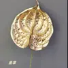 Simulação Flor de Ano Novo Flor Plástica Dourada Balde de Ano Novo Galhos Longos Palmeira Vermelha Hortênsia Palavra Fu Amor Flor de Ano Novo Atacado