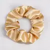 Gomas para el Cabello Estilo Europeo y Americano Transfronterizas en 80 Colores, Diademas de Satín Brillante, Gomas de Satín de Color Sólido Simples, Gomas para Coletas Altas para Mujeres