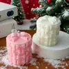 Vela Aromática de Natal em Formato de Laço Tridimensional, Design Criativo, Cera de Soja, Vela Aromática Sem Fumaça Transfronteiriça