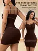 Camisola Europeia e Americana Transfronteiriça Vestido Modelador Corporal Justo Camada Base Escultora Corporal Cinta para Cintura Vestido Abraça Quadris Levanta Seios Reunião Tamanho Plus Feminino