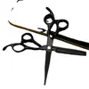 Tijeras de Peluquería Toni Lacadas en Negro de 6.0 pulgadas, Tijeras Rectas, Tijeras para Flequillo, Tijeras Entresacadoras