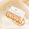 Aretes Estilo Coreano, Aretes de Acero Titanio de Alta Gama, Exquisitos Aretes Pequeños, Aretes de Acero Inoxidable Chapados en Oro, Aretes de Zircón que no se Desvanecen
