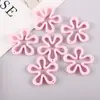 Chaveiro Acrílico Colorido Onda Grande Flor Keychain Ins Recorte Flor Coração Pingente DIY Corrente de Celular Bolsa Acessórios para Pendurar