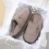 Pantuflas de Algodón Talla Extra Grande para Hombre en Otoño e Invierno 2025 Nuevos Zapatos de Algodón Plush de Suela Gruesa para Interior en Casa Pareja para Mujer