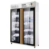 Gabinete Esterilizador de Toalhas Comercial Salão de Beleza Vertical Porta Dupla Grande Capacidade Barbearia Banho de Pés Roupas Chinelos Armário de Higiene Especial