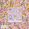 Cor Macaron Desenho Animado Biscoito Artificial Mini Comida Brinquedo Decoração de Bolo Acessórios Resina DIY Joias Brinquedo de Comida Artificial