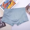 Primavera y Verano Nuevo Ropa Interior para Hombre Distintivo Doble Capa Interior Transpirable Cómodo Algodón Pantalones Cortos Boxers Juveniles para Hombre