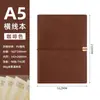 A6 Retro Couro Macio Caderno de Folhas Soltas Caderno de Tira A5 Papel Dowling em Branco Diário de Contas Diário de Couro Sintético