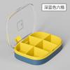 Caja de medicamentos portátil pequeña mini caja de almacenamiento gran capacidad equipaje de mano viaje compartimento caja sellada a prueba de humedad