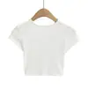 Top Preto Ultra-Curto de Manga Curta, Justo e Puramente Sexy para Mulheres, com Design que Revela um Grande Costas e Alças, Camiseta de Cintura Alta para o Verão