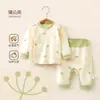 Conjunto de Top de Manga Larga y Pantalones de Otoño para Bebés Niñas, Ropa de Casa 100% Algodón para Niños, Ropa Interior Separada para Niños para Primavera y Otoño
