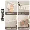 Barra de Toalha Dobrável Rack de Armazenamento para Banheiro Banheiro de Toilette Alumínio Espacial Sem Furos Rack de Toalha Montado na Parede