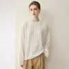 Suéter de punto trenzado 100% cachemira estilo perezoso de otoño e invierno para mujer, jersey de cuello redondo, capa base holgada de manga larga