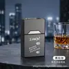 Novo porta-cigarros recarregável com isqueiro, design integrado, resistente à pressão, à prova de umidade, tampa flip magnética, capacidade super grande para 20 cigarros, pacote masculino