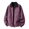 Chaqueta de vuelo estilo americano, de lujo ligero, retro a la moda, impermeable y cortavientos, con cremallera, estilo juvenil para hombre, con cuello alto, adecuada para ropa de negocios