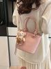 Bolso de Mano con Patrón de Lichi Coreano para Mujer 2026 Nuevo de Moda Primavera Moda Bolso Cubo Bolso Cruzado