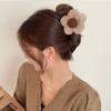 Pasador de Flor Rellena para Mujer 2025 Nuevo Pinza de Tiburón Accesorios para el Cabello Simples Otoño e Invierno Pinza Pinza de Agarre de Gama Alta Reemplazo de Cabello