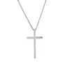 Colgante de Cruz Brillante de Acero de Titanio que No se Desvanece para Hombres y Mujeres, Accesorio de Cadena Personalizado Hip-Hop, Cadena de Clavícula de Moda para Hombre