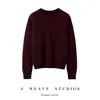 Ropa Informal de Punto para Mujer 2026 Otoño e Invierno Nuevo Estilo 35% Cachemir Bloques de Color Manga Larga Moderna