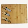 Produto Popular Transfronteiriço: Conjunto de Tábua de Queijo de Bambu com Múltiplas Especificações e Faca de Queijo de Aço Inoxidável, Prato de Piquenique, Tábua de Corte para Festa e Piquenique