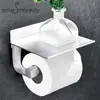 Suporte de Papel Rolo sem Furo para Banheiro Cozinha Caixa de Papel Higiênico Suporte para Celular Espaço do Banheiro Suporte de Alumínio para Lenços