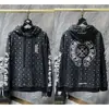 2025 Transfronteiriça Amazon Masculina Outono Novo Estampa de Corvo Cruz Coração Moda Tendência Versátil Moletom