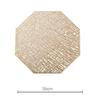 Cross-border oco design criativo octogonal placemat luz luxo irregular western placemat isolamento PVC douramento tapete de mesa