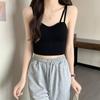 Chaleco de estilo coreano popular con correa de hombro ajustable, espalda de belleza, anti-caminar, deportivo, de ocio, ropa exterior que combina con todo, ropa interior básica.