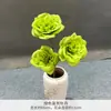 Flor Artificial Verde Mori Techo Hojas de Planta Verde Flores de Boda Hojas a Juego Accesorios Decorativos Florales Flores Falsas Hojas Falsas