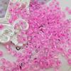 Cuentas de arroz transparentes con núcleo floreciente de tinta de 4 mm, sueltas, hechas a mano, para pulseras y collares, material de horquilla antigua.