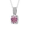 Colgante de Plata de Ley S925 Chapado en Oro Blanco Micro-Incrustado Cabeza de Toro Collar de Moissanita Moda para Mujer Cadena Clavícula Venta al por Mayor Joyería de Plata