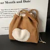 Bolso Retro de Ante de Gran Capacidad 2026 Transfronterizo para Mujer, Bolso de Hombro Versátil Bordado, Bolso Tote para Estudiante Universitario