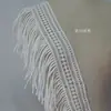 19 cm de largura seda de leite oca solúvel em água roupas de renda saia costura borla renda acessórios para casa