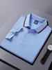 Camisas Polo de Seda Personalizadas, Camisetas de Manga Curta, Uniformes Corporativos com Logo Bordado, Uniformes de Equipe para Homens, Não Amassam