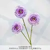 3 Rosas de Bolha Artificiais para Decoração de Casamento, Flores Artificiais de Seda de Alta Qualidade, Produto Acabado para Exibição, Flores para Decoração de Sala de Estar