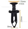 35 Piezas Tornillos de Protección para Cofre de Coche Clips de Sujeción Metálicos en Forma de U de Empuje y Tracción para Parachoques, Guardabarros, Revestimiento