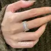 Anel Largo Aberto Cravejado com Zircônias, Estilo Cool, Anel de Dedo Indicador de Alta Qualidade, Luxo Acessível, Design de Nicho, Anel Simples para Mulheres