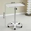 Mesa Pequeña Giratoria Móvil Personalizada 60cm Banco de Trabajo Mesa de Noche Ajustable en Altura Mesa Elevadora para Laptop