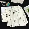 Conjunto de Ropa de Casa con Cuello para Niños de Algodón Nube, Estilo Delgado para Primavera y Otoño, Ropa con Aire Acondicionado para Niñas, Cárdigan de Manga Larga, Pijama de Estilo Coreano para Niñas
