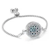 Pulsera de Aromaterapia, Pulsera de Perfume Ajustable Hueca, Pulsera Difusora de Aceites Esenciales, Pulsera Joya con Núcleo de Algodón Reemplazable, Varios Estilos al por Mayor