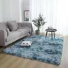 Tapete de cabeceira de pelúcia popular da Internet, tapete de mesa de centro com tie-dye para sala de estar, tapete fofo para quarto de menina